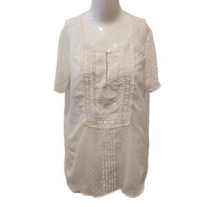 [Daniel Rainn] White sheer top